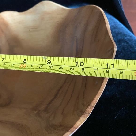 Sea Turtle Fruit Bowl Hand Carved Wood Coastal Cottage Decor Gift - Picture 9 of 10